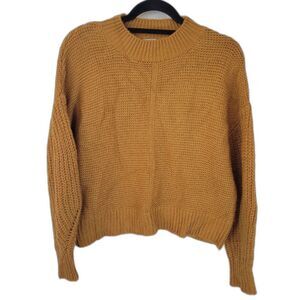 Tilly's West of Melrose Mustard Crewneck Sweater